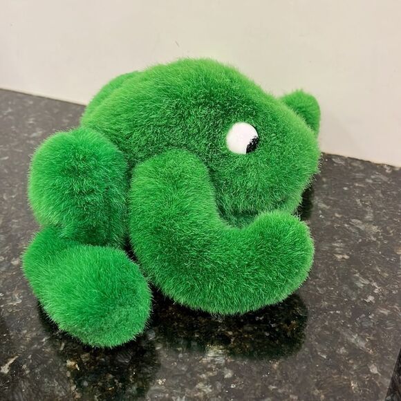 GANZ Plush Green Frog 9" -Heritage Collection-Fully Jointed-1991 - Picture 3 of 7